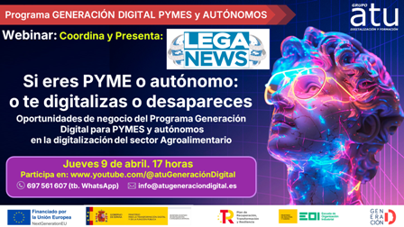 NUEVO Webinar sector AGROALIMENTARIO 💯. con LEGANEWS – El Periódico de Leganés